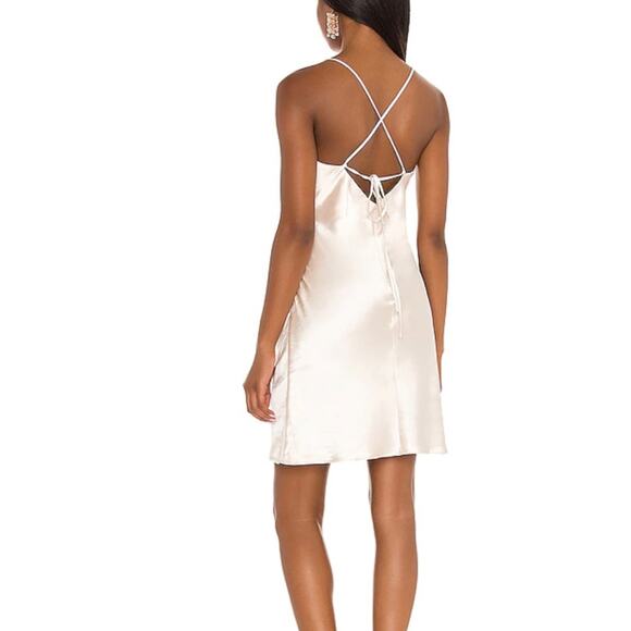Hunnie Mini Dress in Creme Line & Dot Revolve Size small NWT - Picture 3 of 13